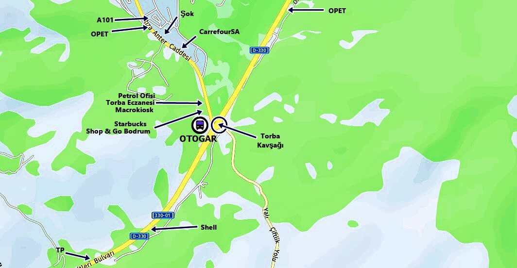 Bodrum Otogarı Çevresi
